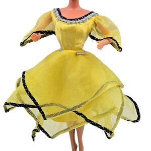 Vintage Barbie Doll Marie Osmond Superstar Starlight Night Yellow Dress 1977 982